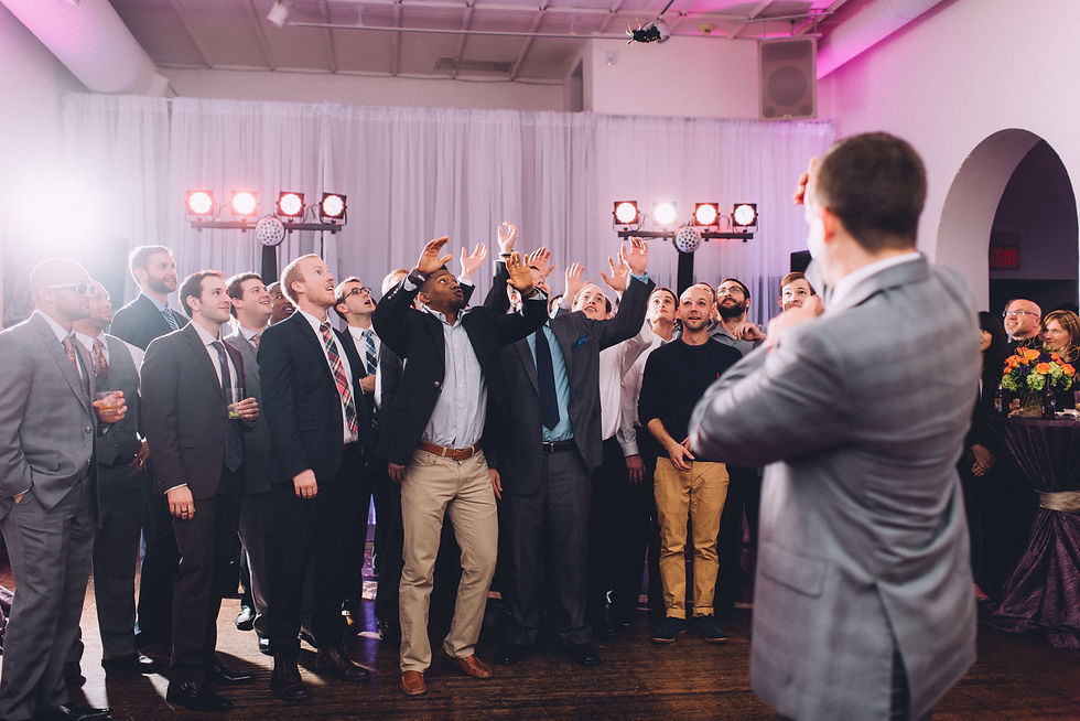 Thumbnail: University of Missouri Tigers Wedding Garter Toss
