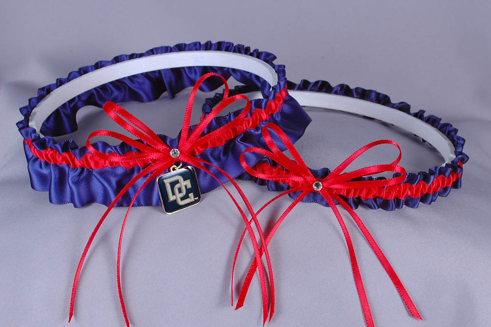 Washington Nationals Wedding Garter Set