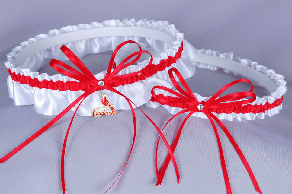 Saint Louis Cardinals Wedding Garter Set