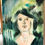 Miniaturbild: Dame in Blumen, 80x105cm