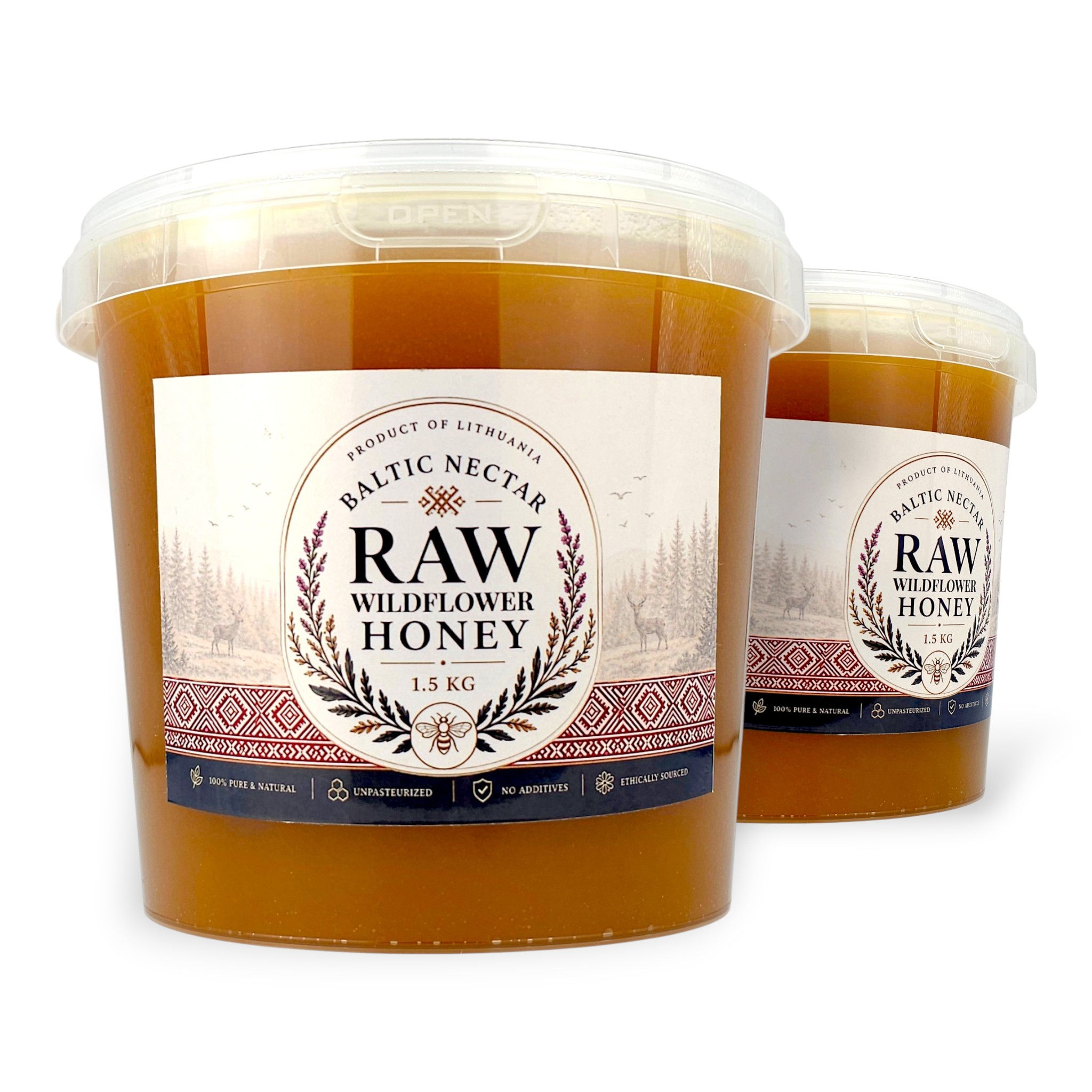 Raw Wildflower Honey double pack 3kg (2 x 1.5kg)