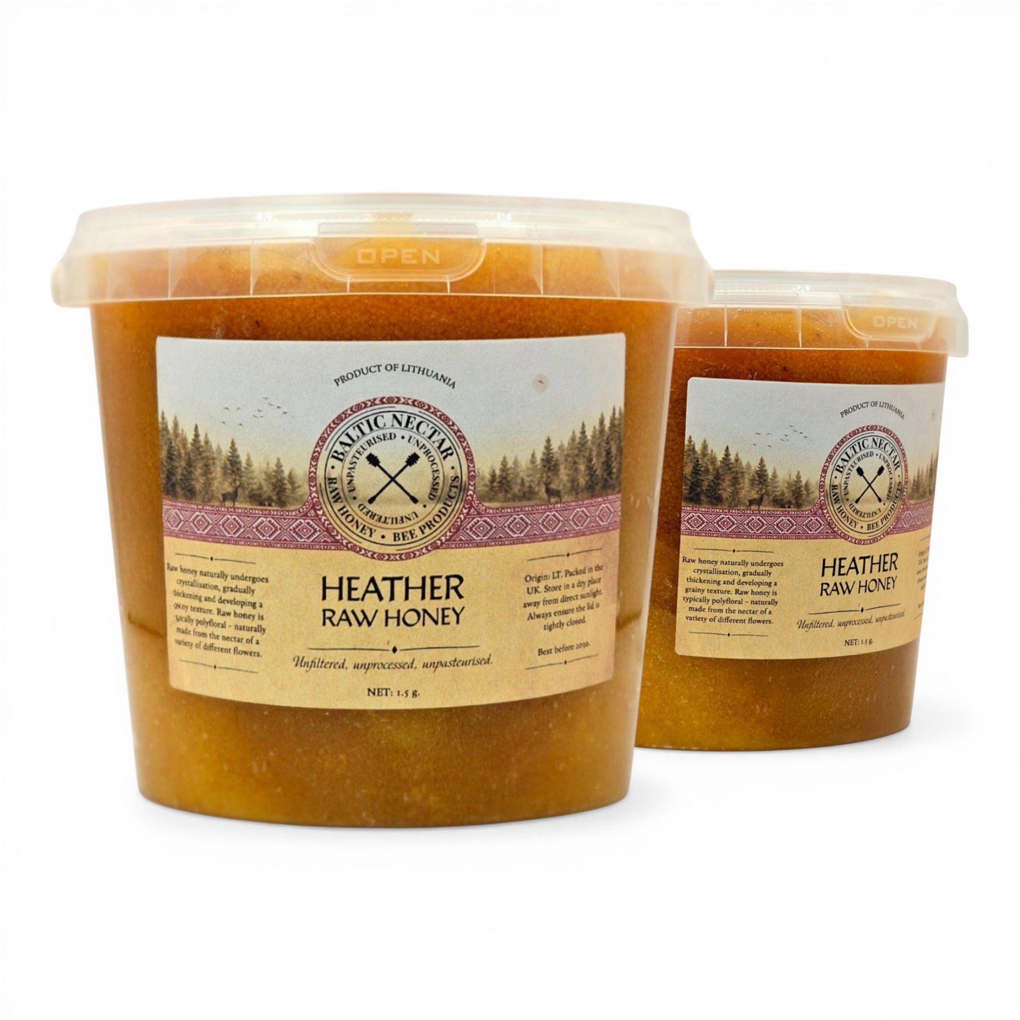 Raw Heather Honey 3kg (2 x 1.5 kg)