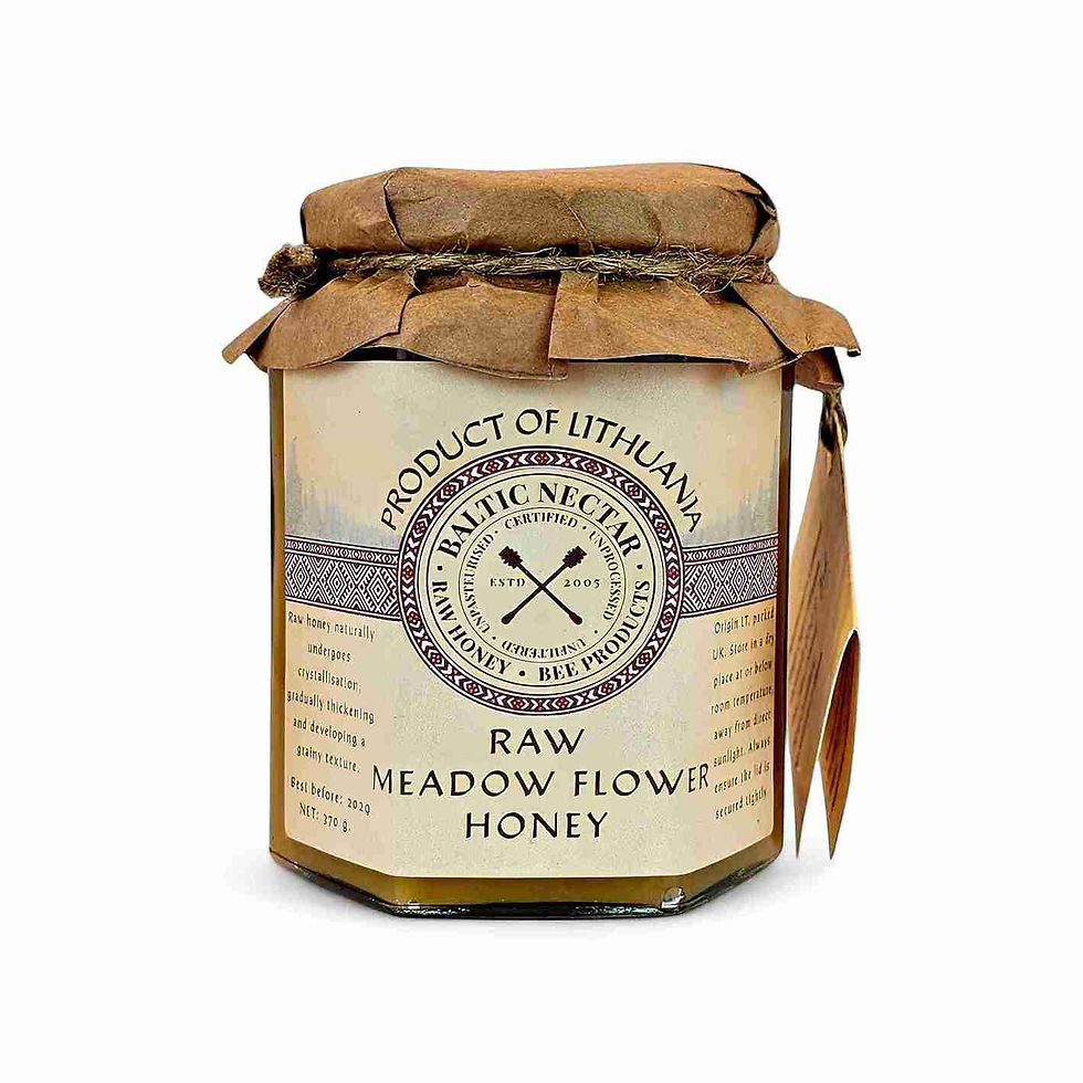 Jar of meadow flower honey – artisan, natural and unpasteurised          Ask ChatGPT
