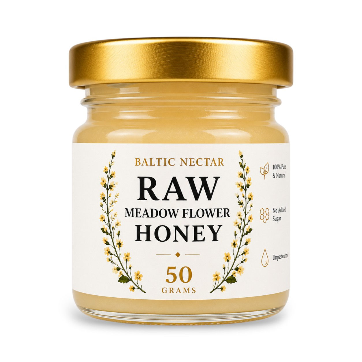 Raw Meadow Flower Honey sample 50 g