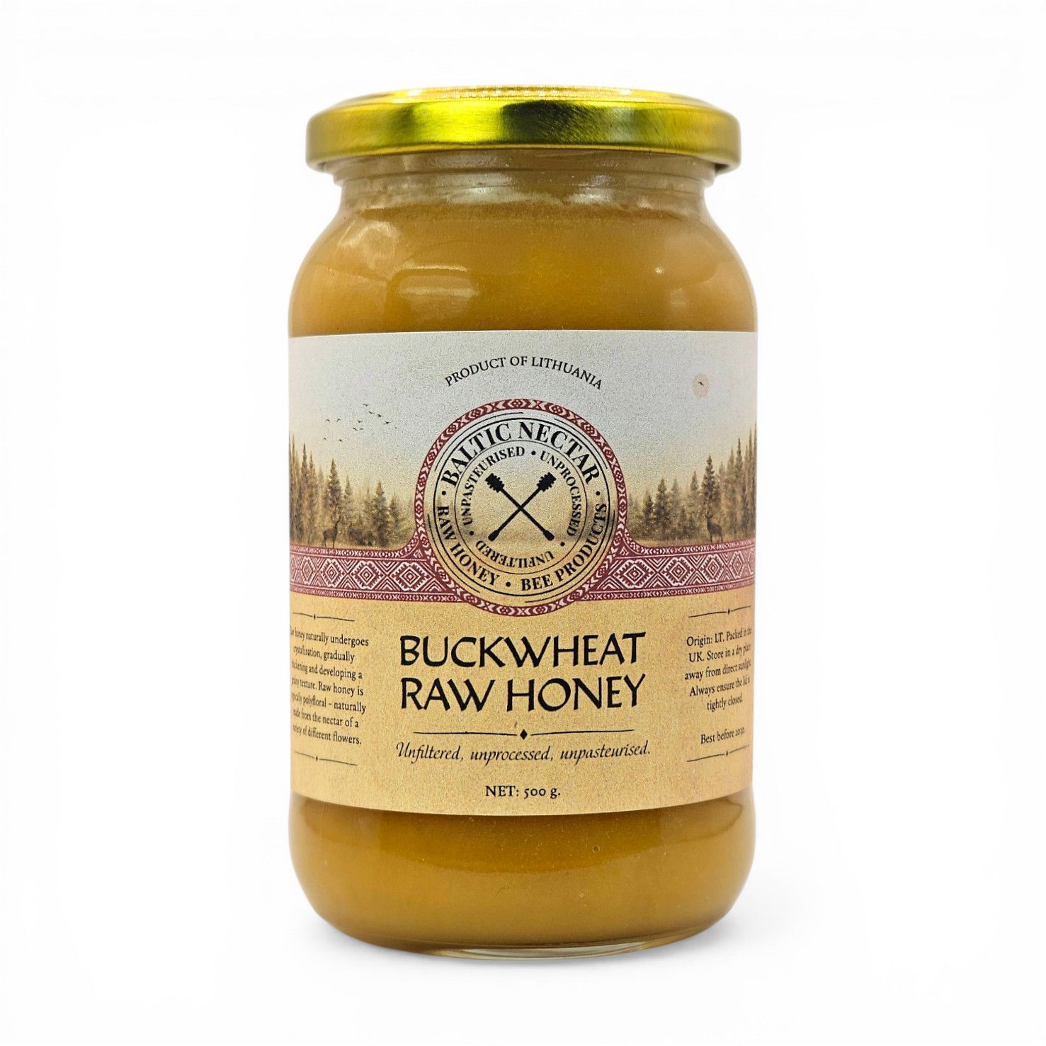 Raw Buckwheat Honey 500 g