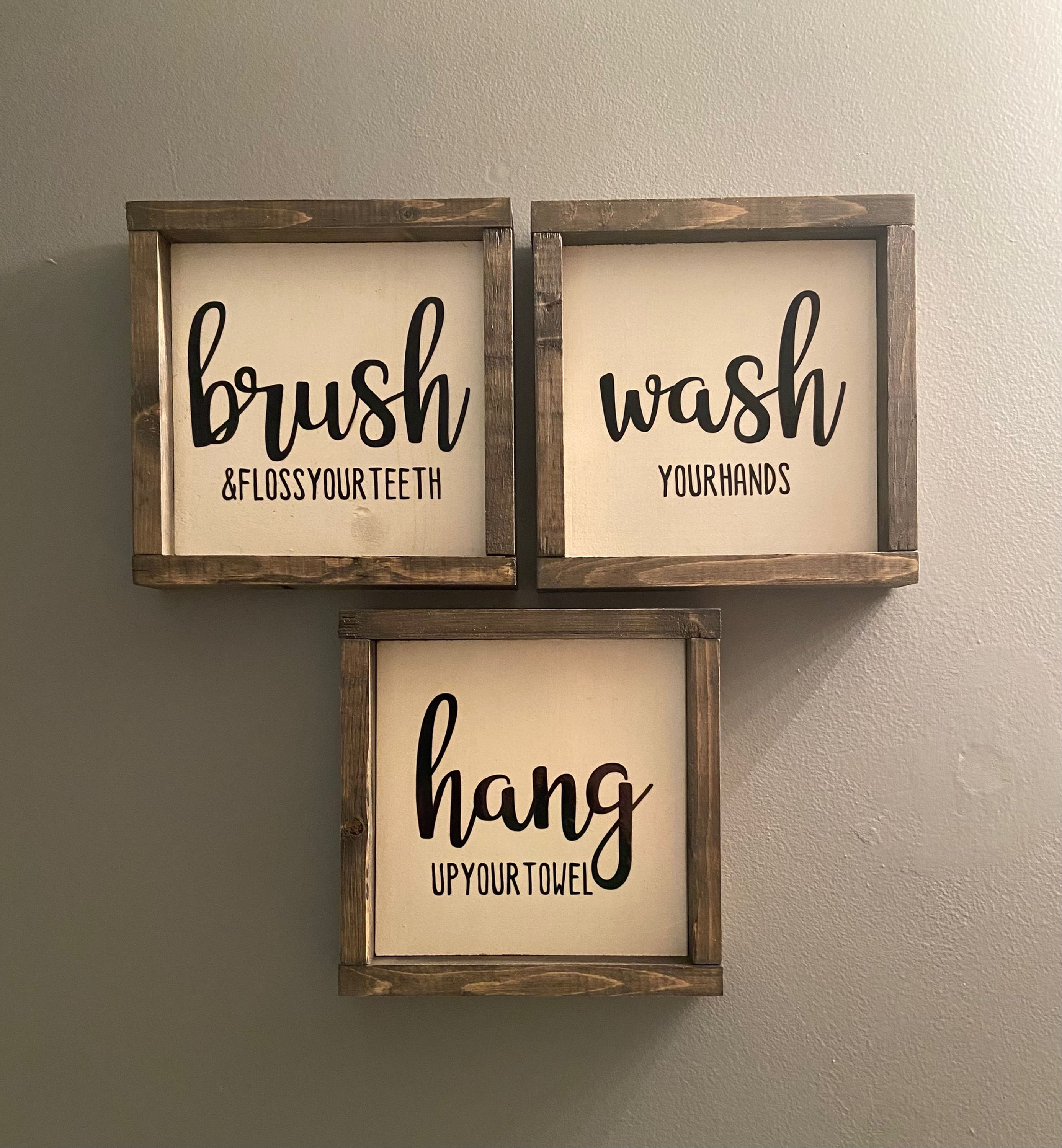 3 Pack of Bathroom Signs