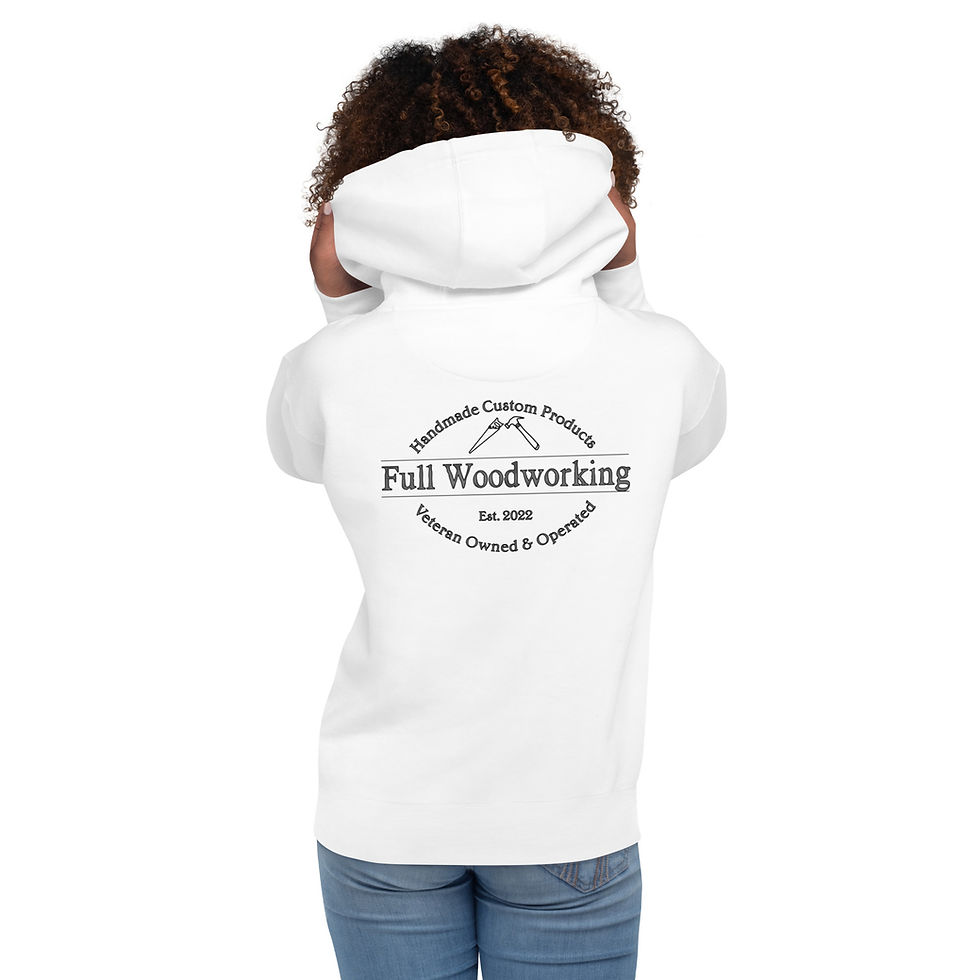 Thumbnail: Full Woodworking Hoodie Gray Logo