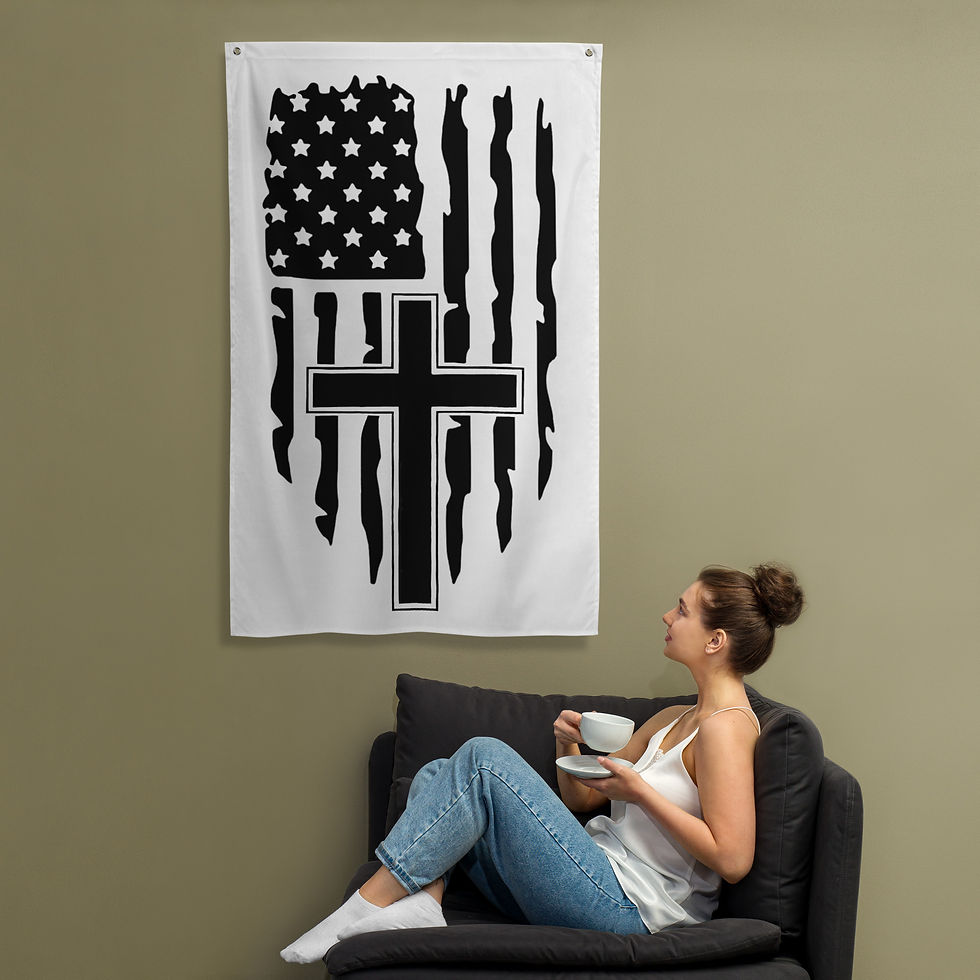 Thumbnail: Cross with American Flag