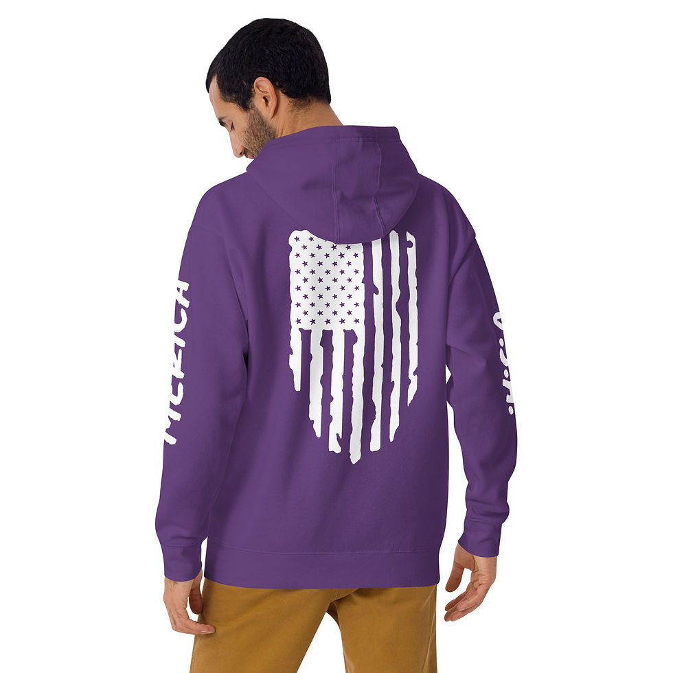 Thumbnail: Distressed American Flag Hoodie