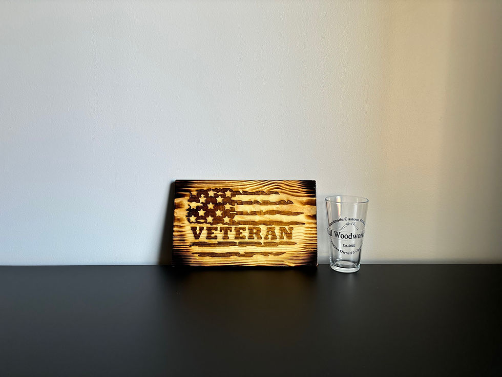 Thumbnail: Distressed Veteran Flag/Sign