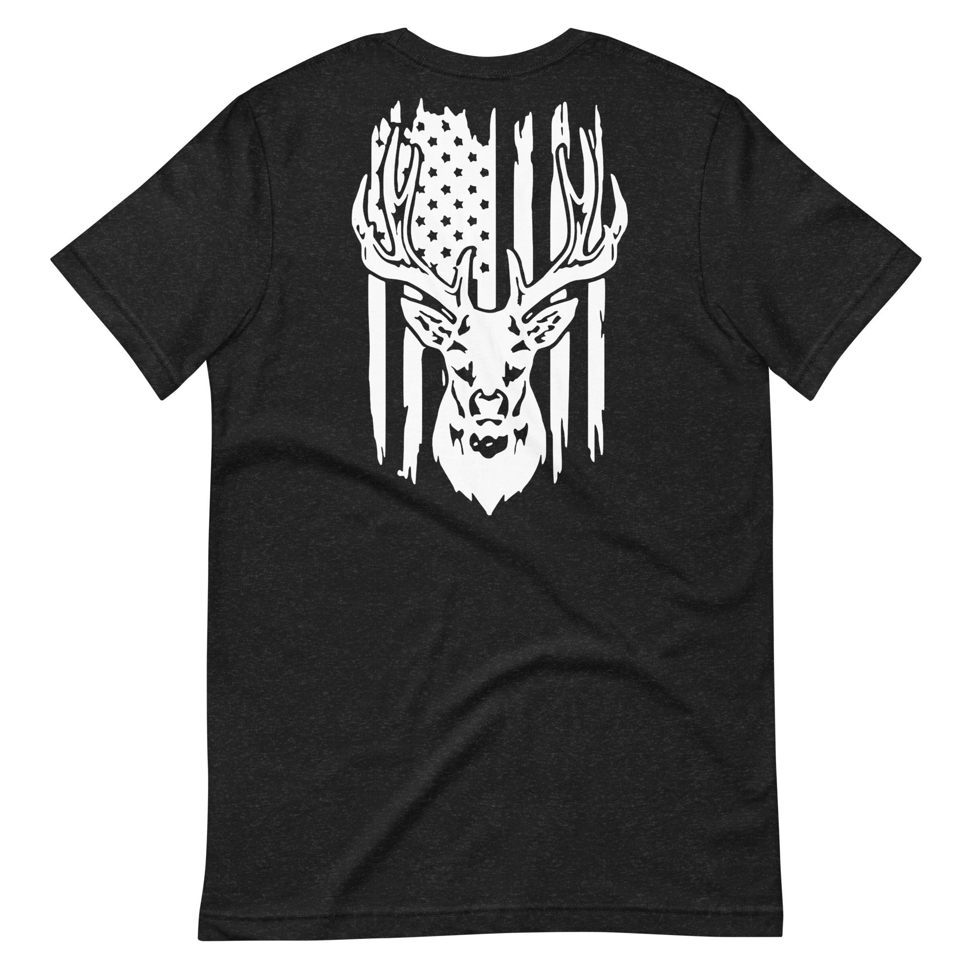 T-shirt with Deer and American Flag