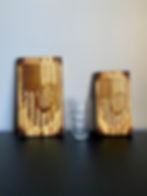 Bar sign with American flag and dart board