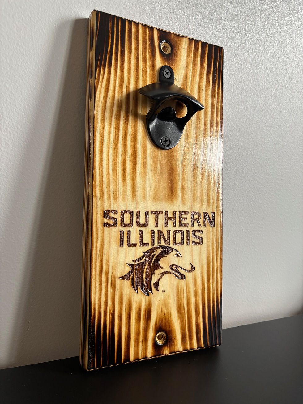 Thumbnail: Southern Illinois University "SIU" Wall Mounted Bottle Opener