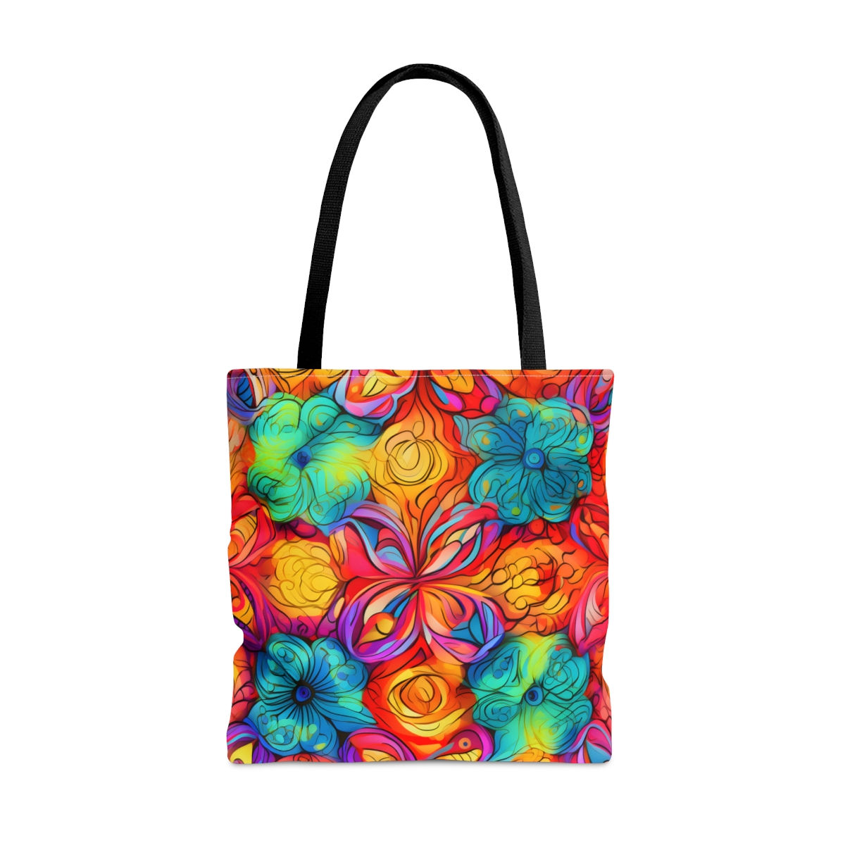 Tropical FlowersTote Bag (AOP) #1401