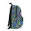 Thumbnail: Black Green Blue Violet Scribbles Backpack #1403