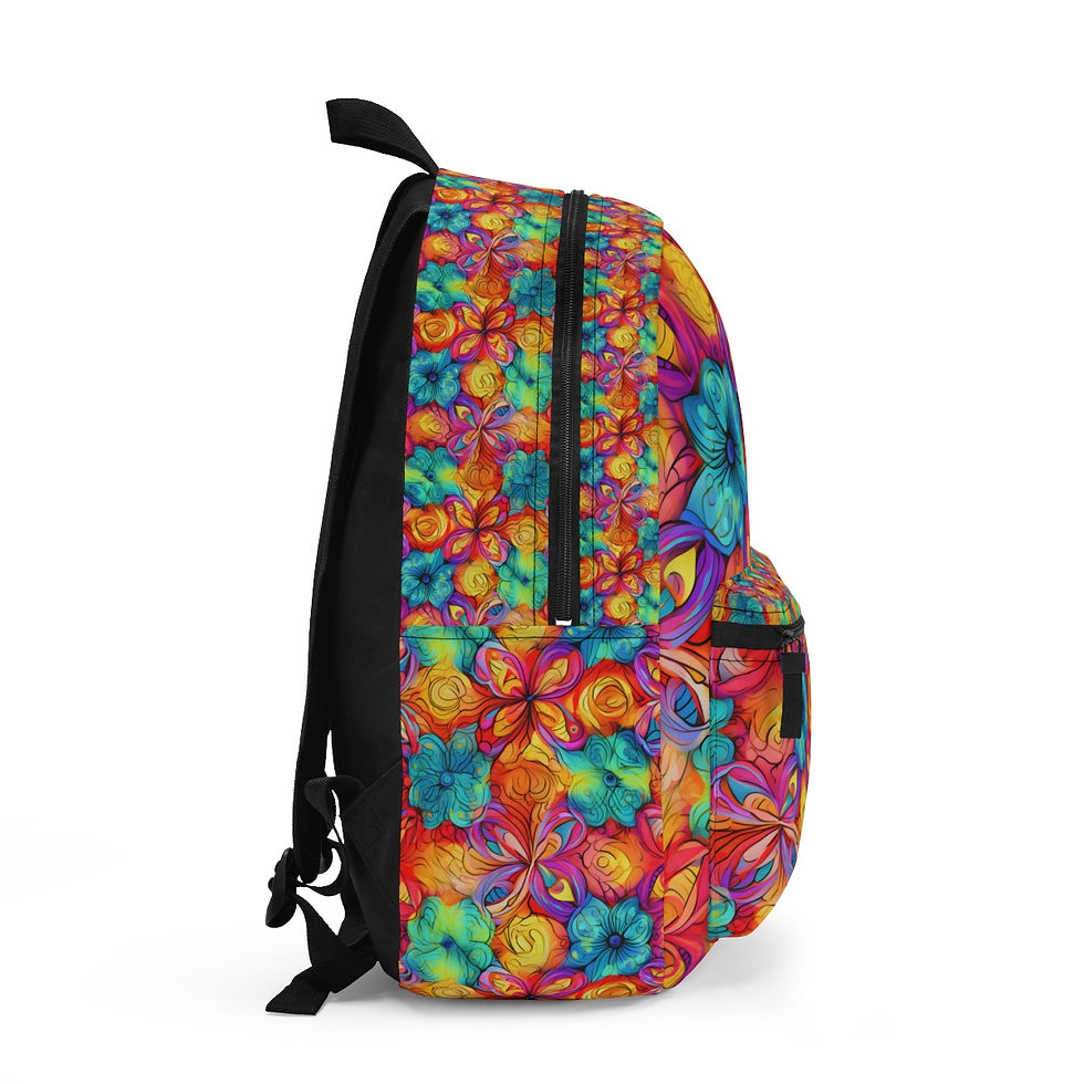 Thumbnail: Tropical Flowers Backpack #1401
