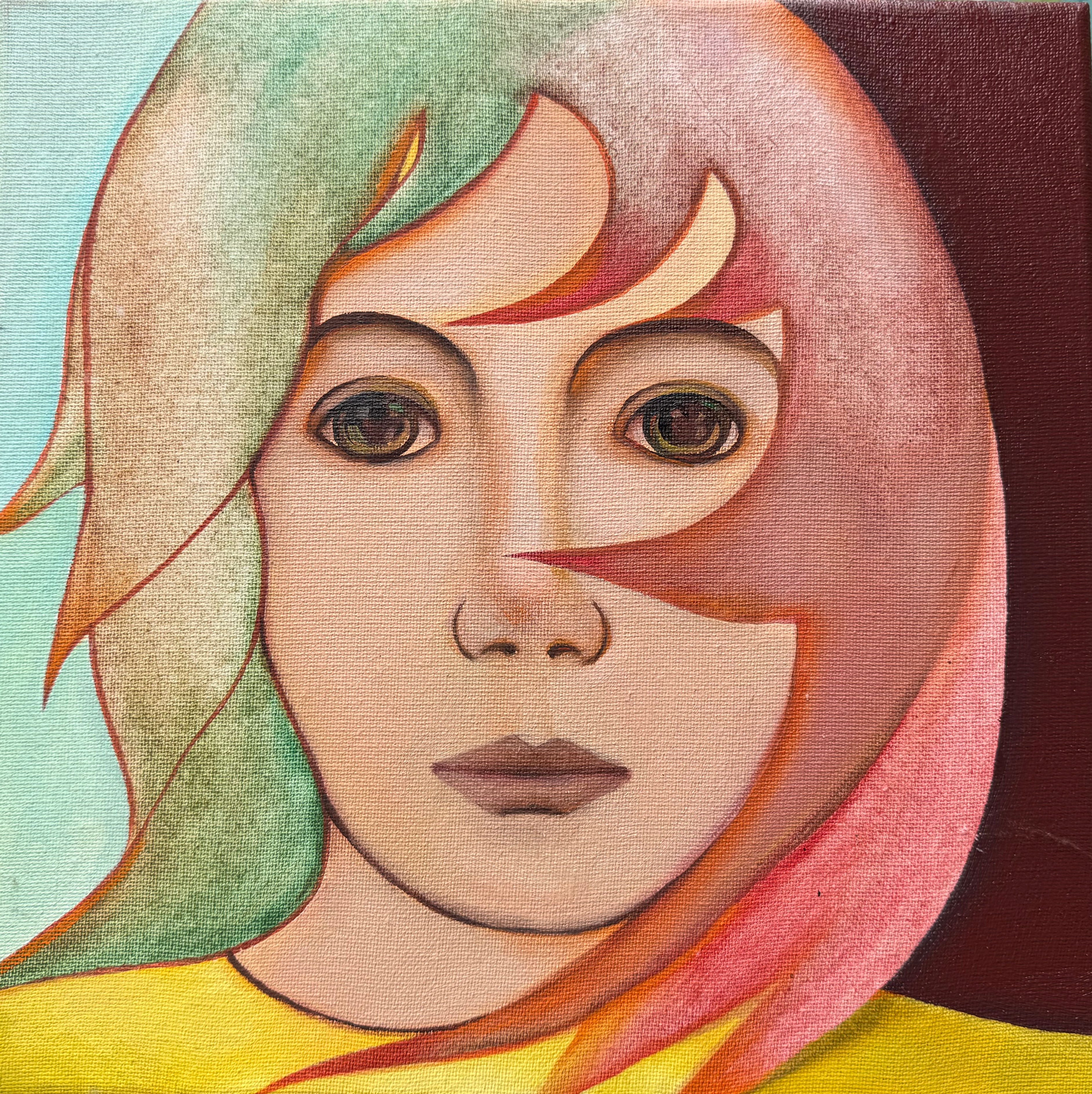 "Jane" oil on canvas 12"x12"