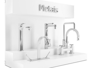 Expositor Metais 2 Níveis com Testeira - N45