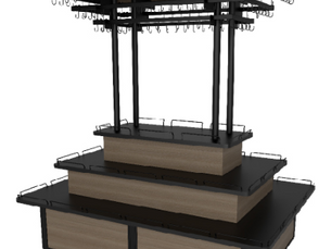 Embutidos Central Alto com Testeira e Gancho - F76