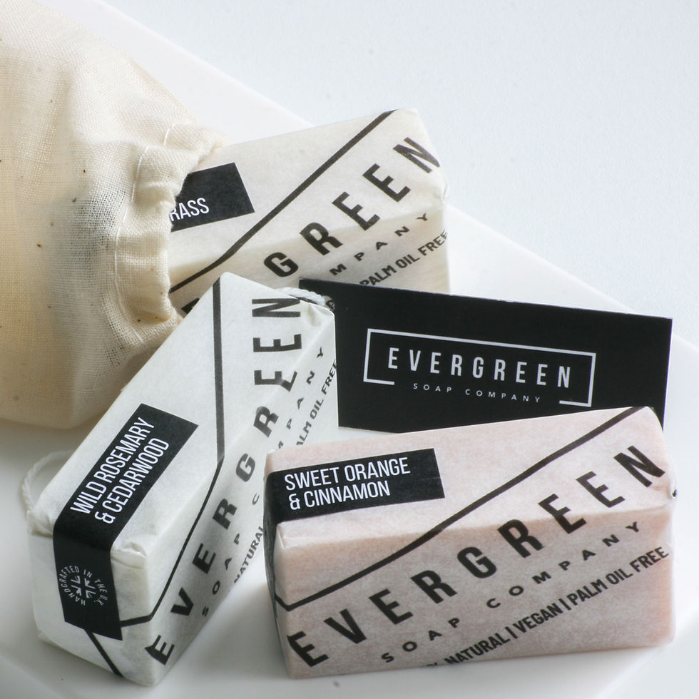 Thumbnail: 3 Soaps in a Cotton Gift Bag