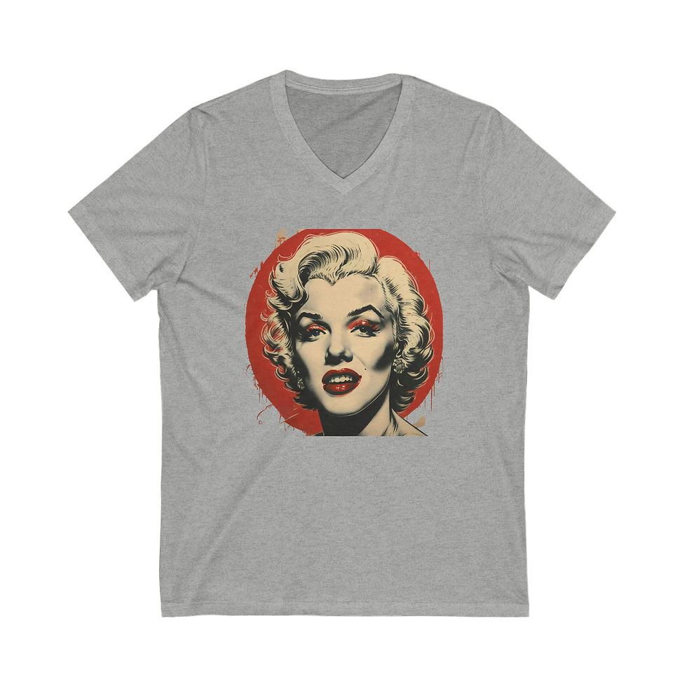 Thumbnail: Unisex Jersey Short Sleeve V-Neck Tee