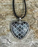 Snake shed necklace