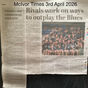 "Rivals work on ways to outplay the Blues" McIvor Times 3rd April 2026