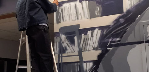 BrandonT_BHS Library Mural