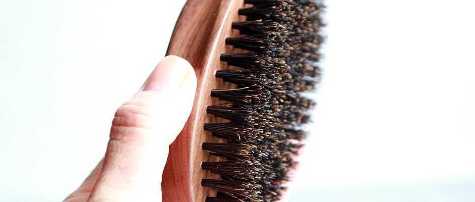 Walnut Oval Beard Brush