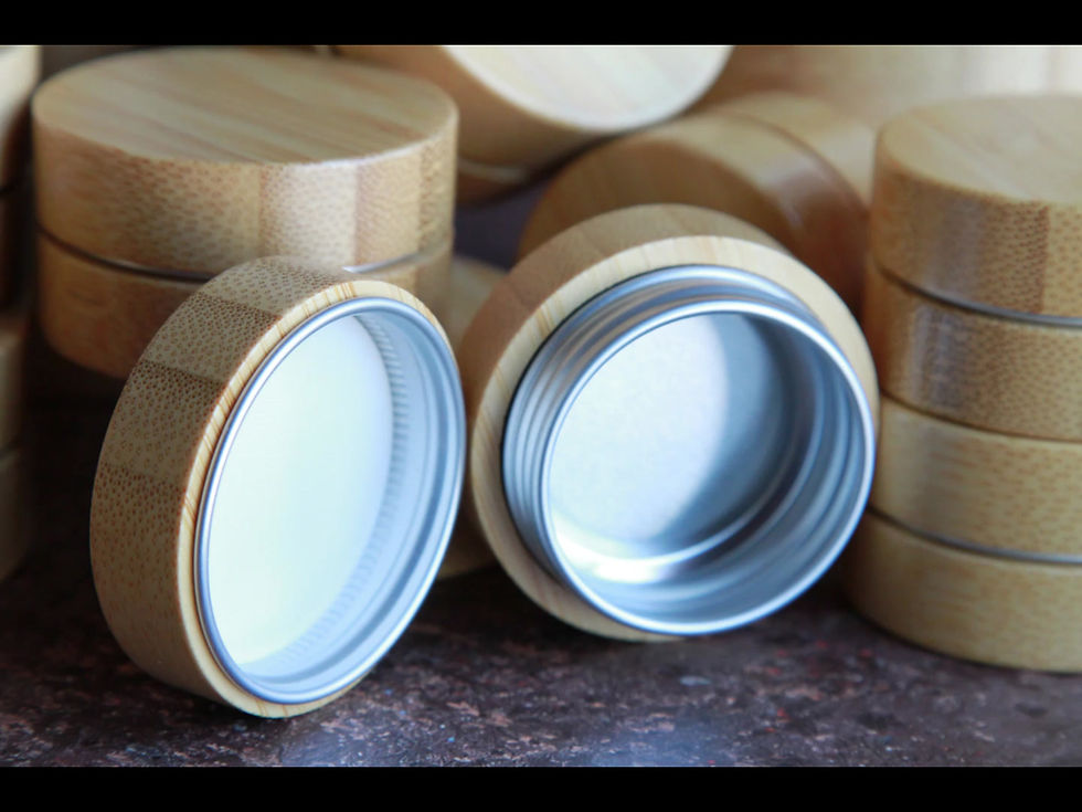 Miniatura: Bamboo Round Aluminum Tin