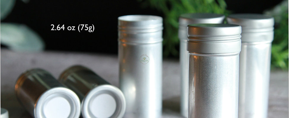 Set of 5 Empty Aluminum Deodorant Tubes