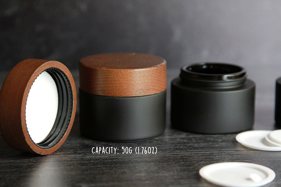 Dark Violet Glass Cosmetic Jar 50g