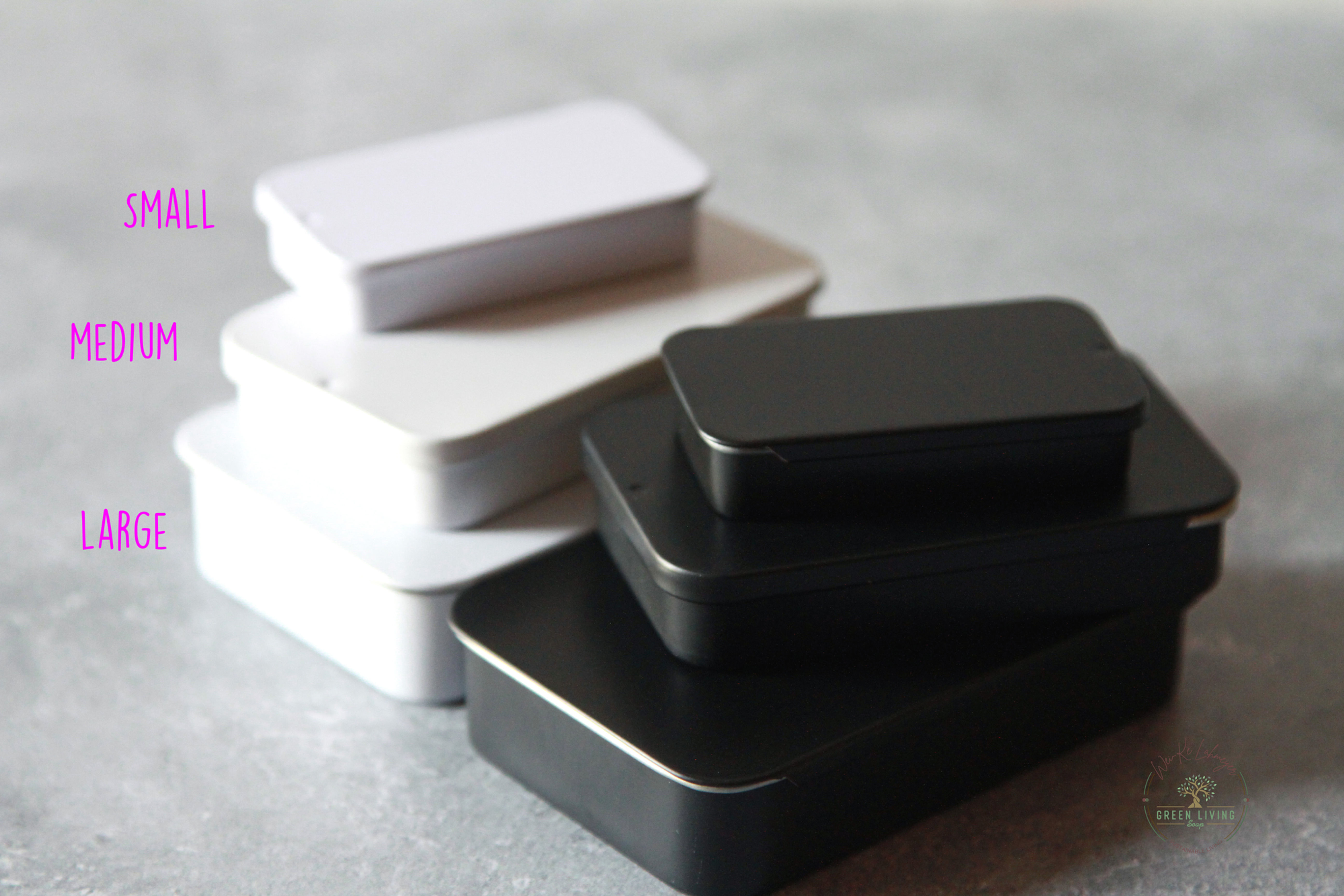 Empty Rectangle Sliding Tins