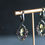 Миниатюра: Amethyst Emerald Butterfly Earrings