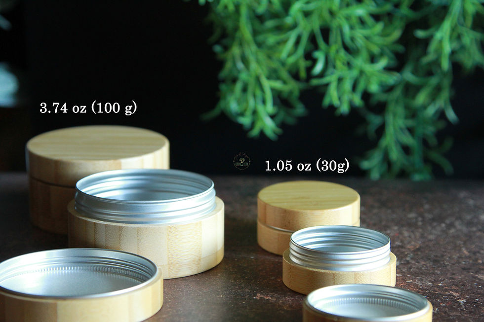 Bamboo Cosmetic Tins