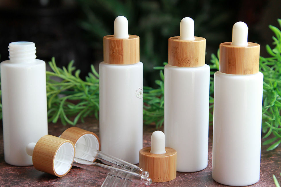 White Porcelain Dropper Bottle 1.7oz