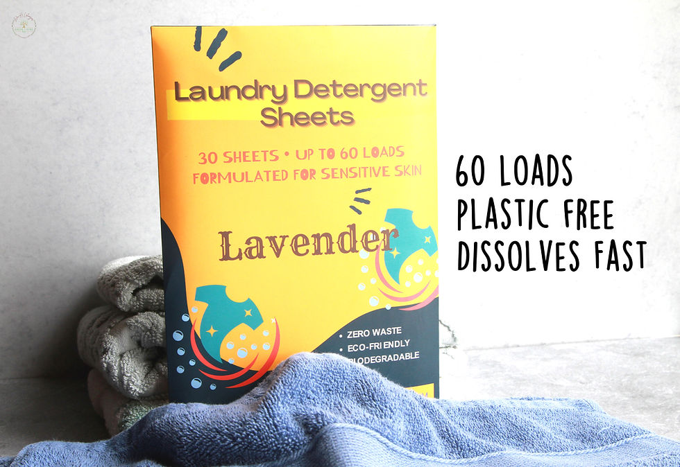 Plastic Free Laundry Detergent Sheets