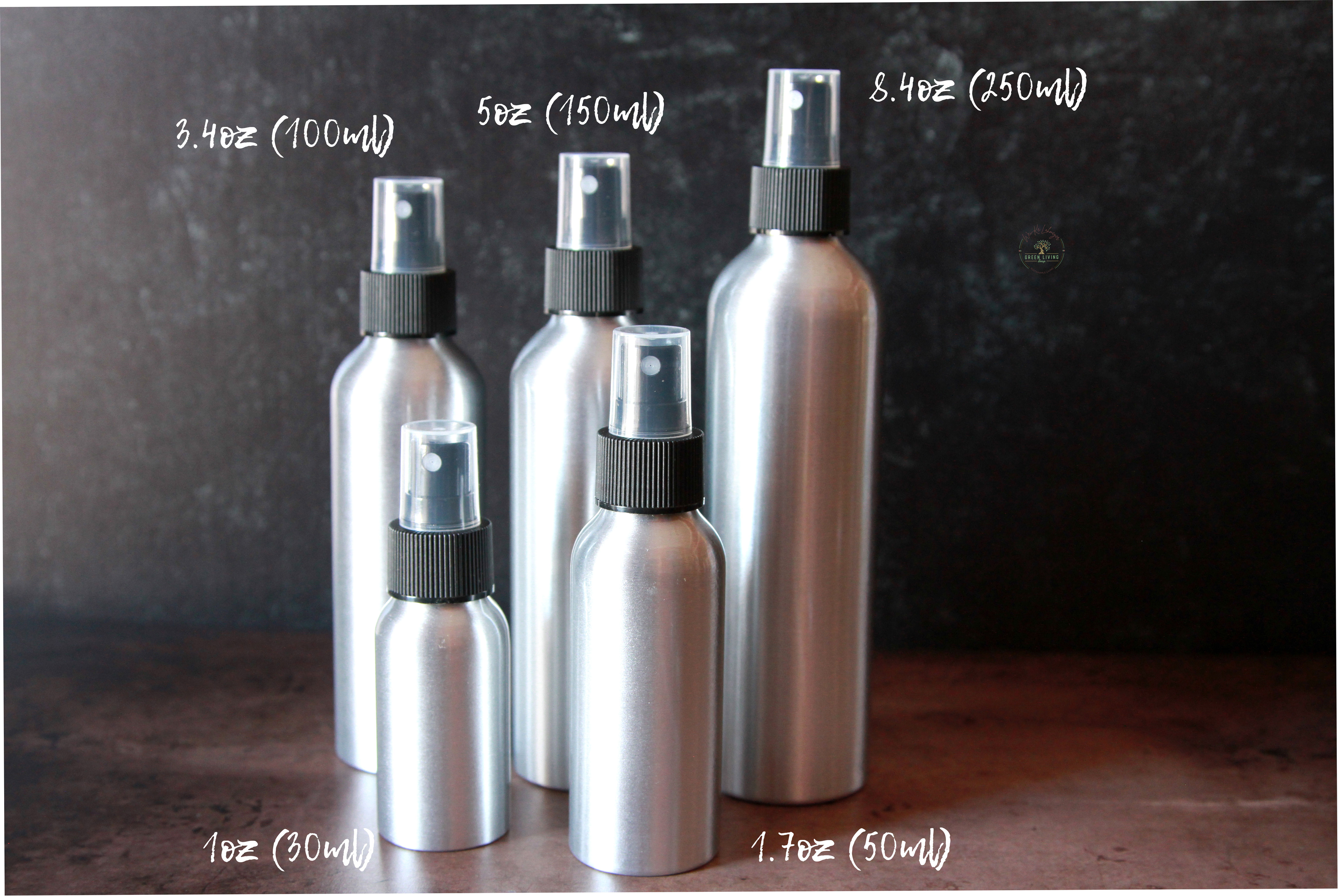 Aluminum Fine Mist Spray Bottles
