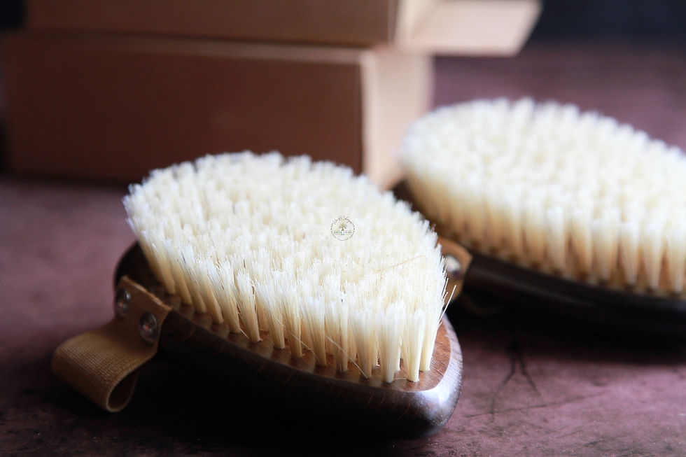 Thumbnail: Eco-Friendly Teardrop Wooden Bath Brush