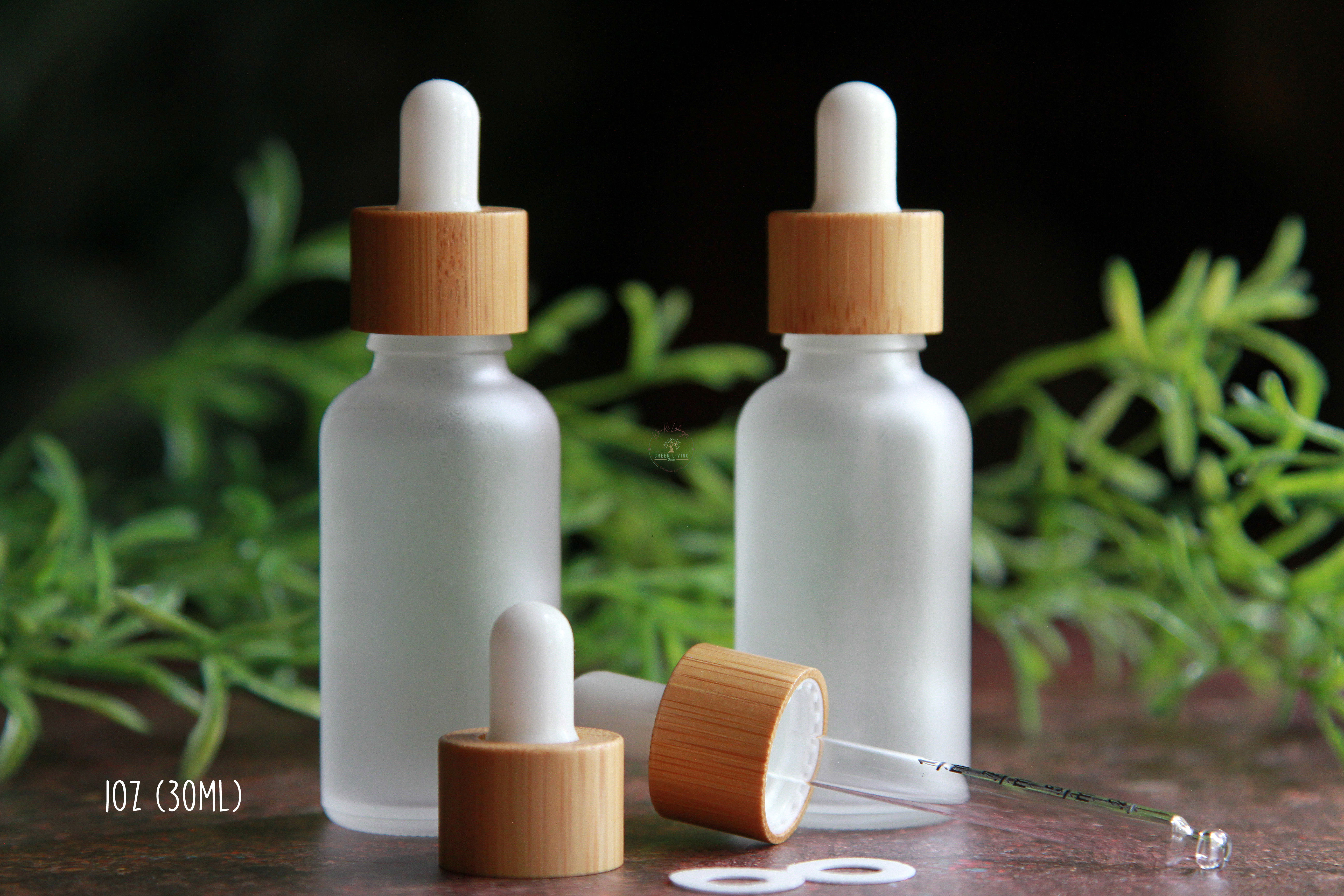 Eco-Friendly Frosted Glass Dropper Bottle 30ml
