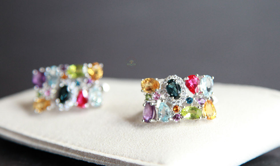 Mix Gemstone Earrings