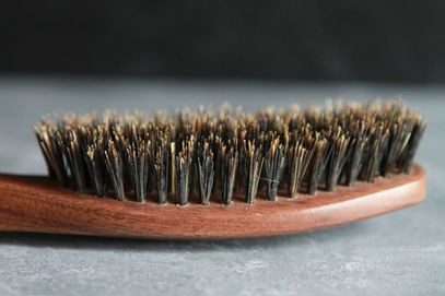 Solid Black Walnut Hair Brush