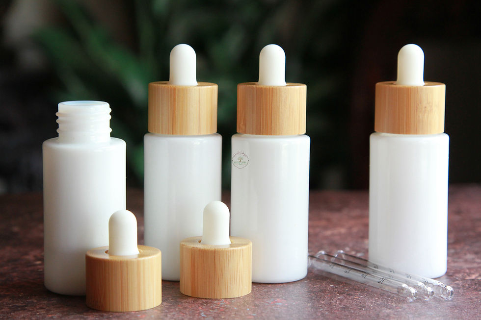 White Porcelain Dropper Bottle 1oz
