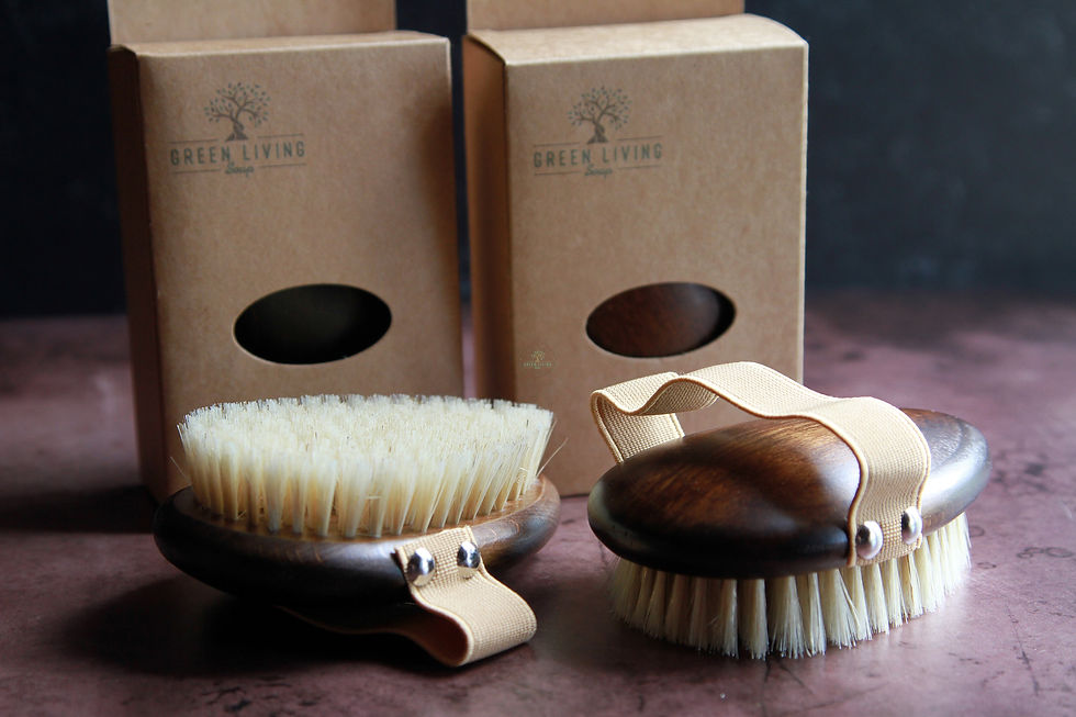 Thumbnail: Eco-Friendly Teardrop Wooden Bath Brush
