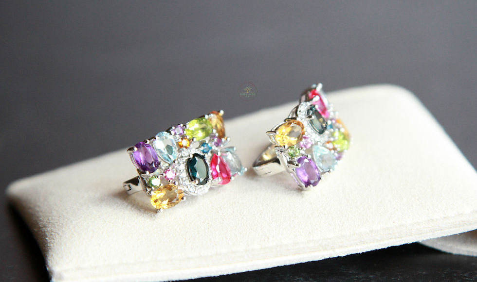 Mix Gemstone Earrings