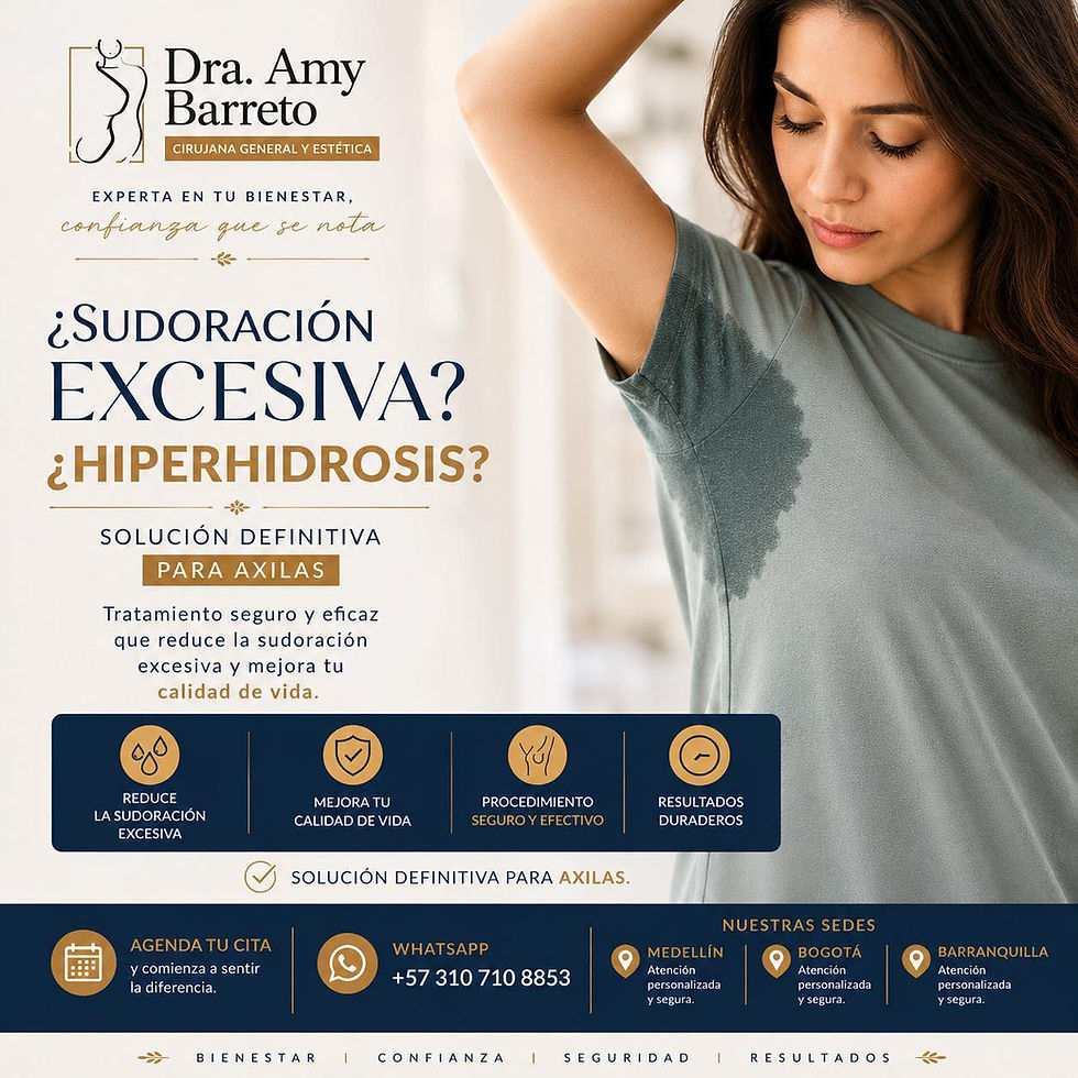 Bromhidrosis en Barranquilla | Tratamiento para el Mal Olor Corporal | Dra. Amy Barreto