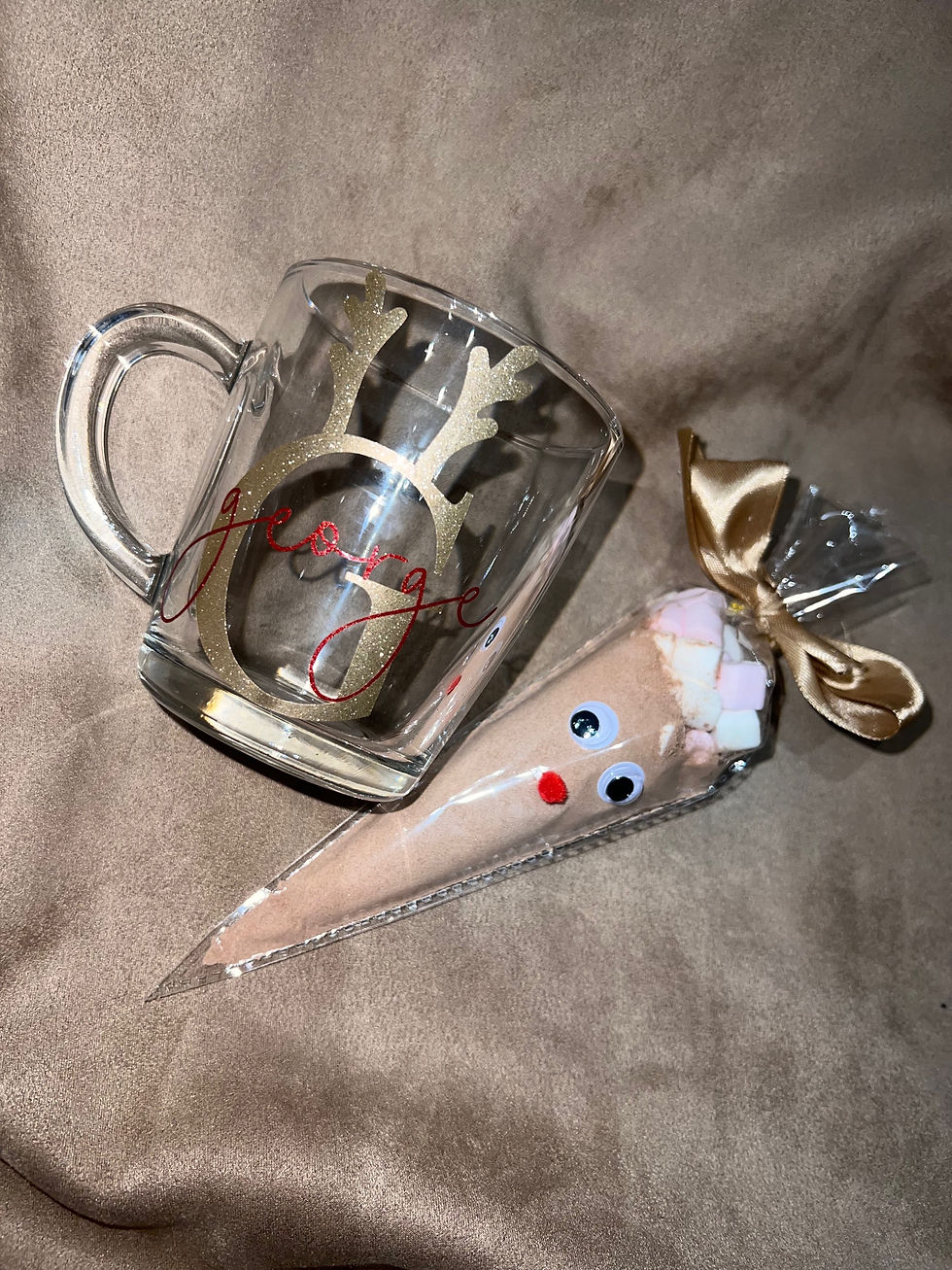 Thumbnail: Personalised Christmas Mug & Hot Chocolate Cone  