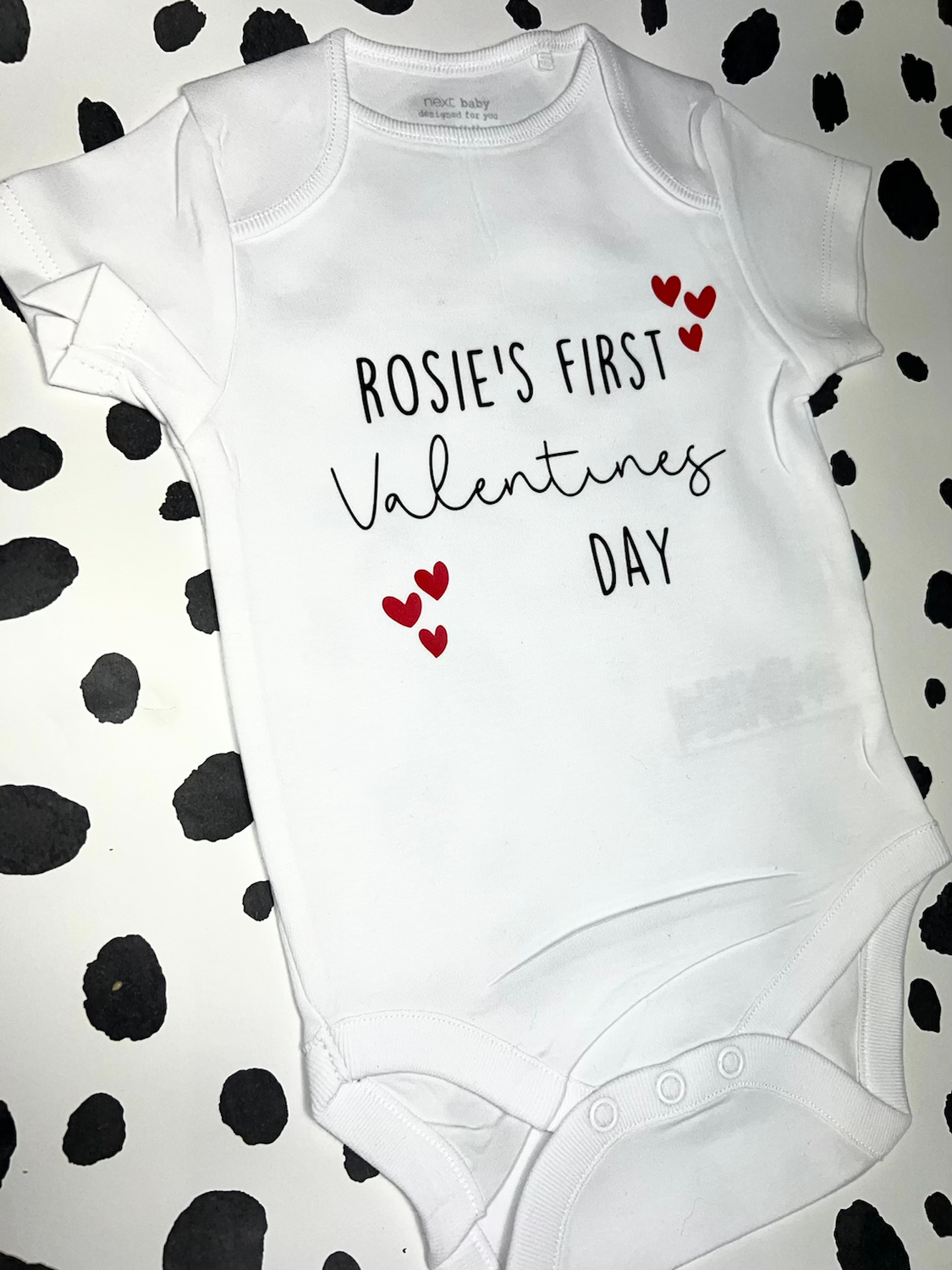 My first Valentine’s Day personalised vest/ T-shirt