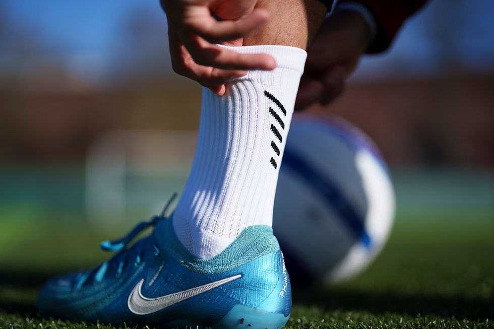 Whie Grip Socks by Advantedge Sport