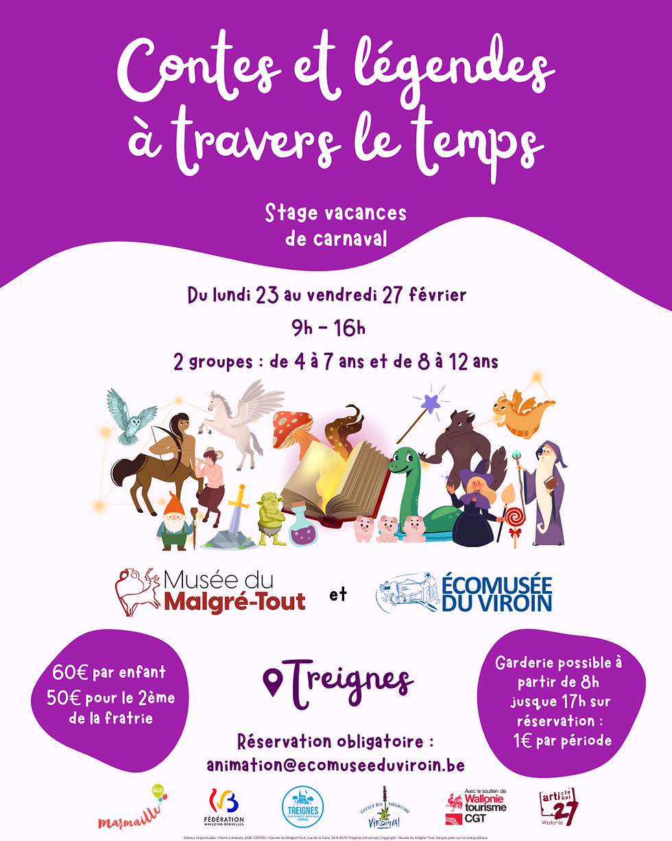 Stage contes et légendes (en collaboration avec le Musée du Malgré-Tout)